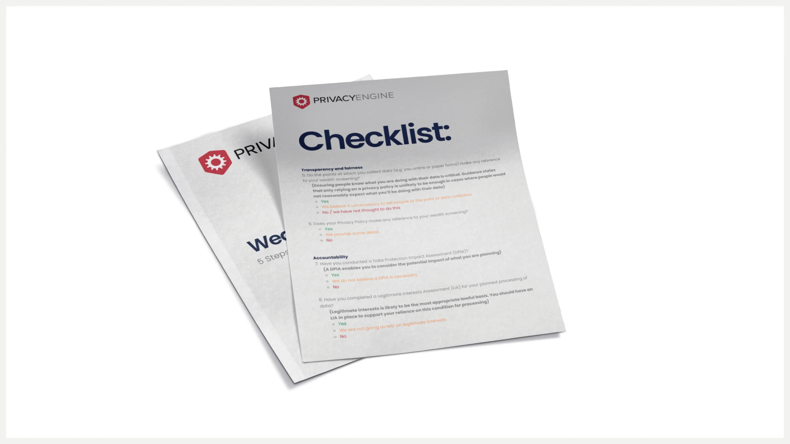 Wealth Screening PrivacyEngine Checklist