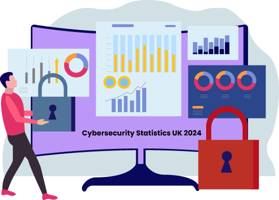 Cybersecurity Statistics UK 2024 Illustration