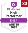 PrivacyEngine's G2 Mid-Market High Performer Winter 2025 Badge